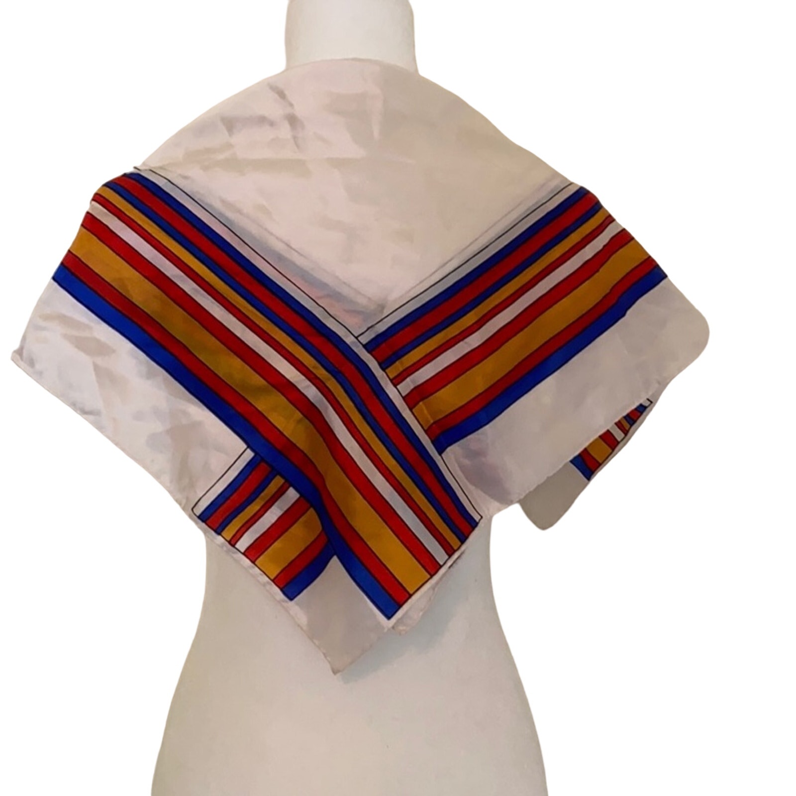 Vintage Italian Striped Scarf